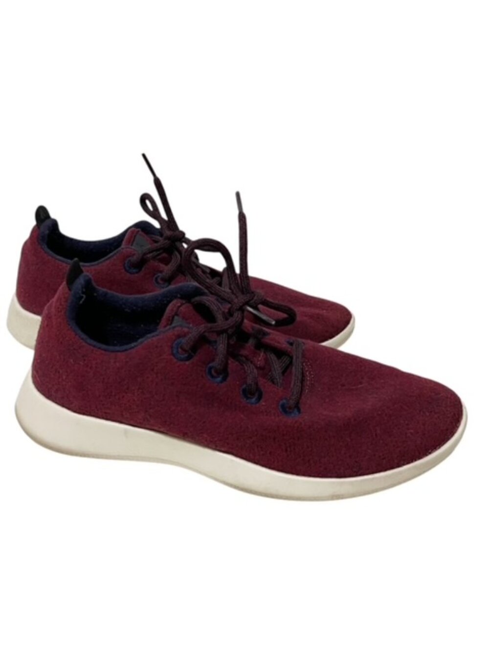 Allbirds Burgundy Wool Sneakers in Burgundy Maroon
